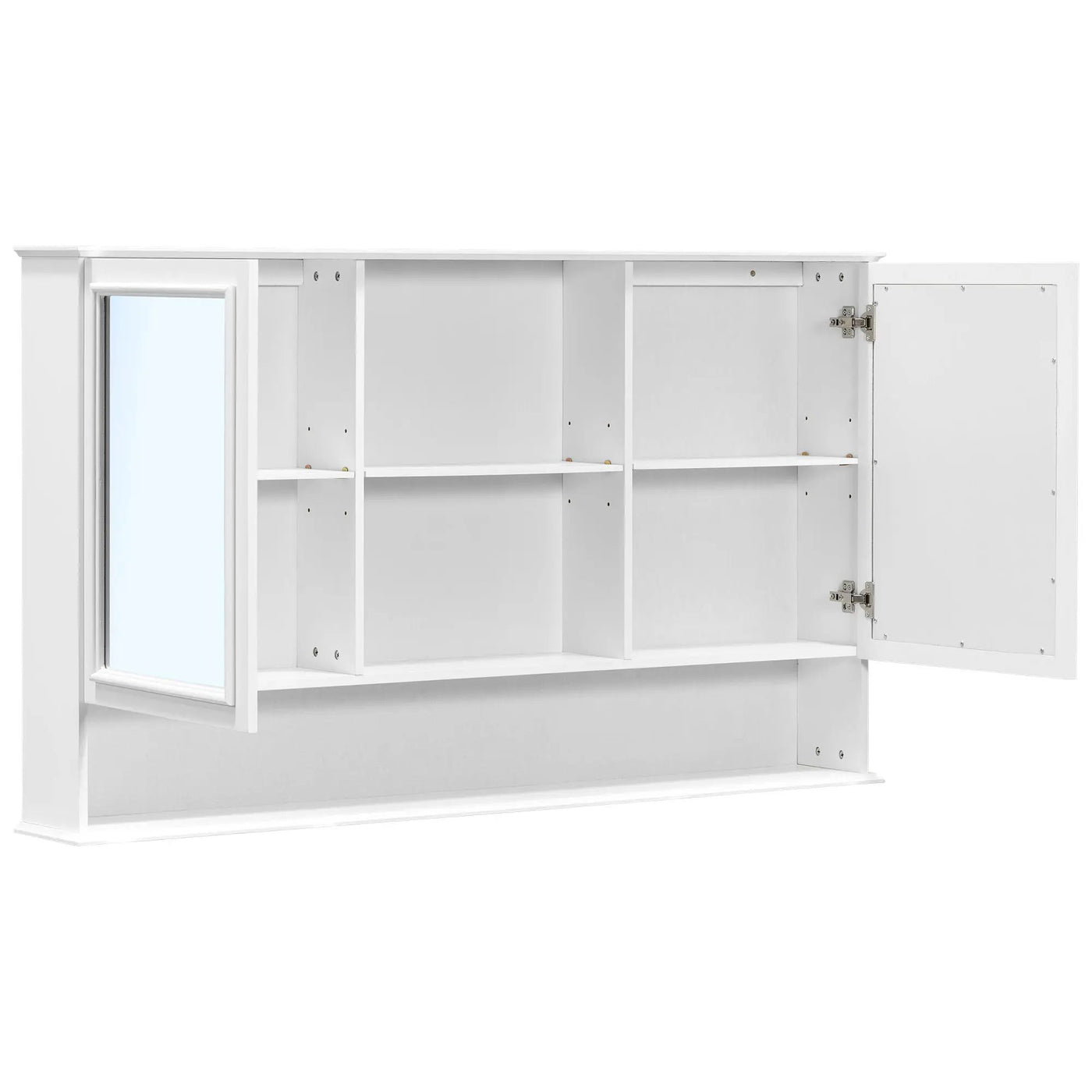 Double Sink Bathroom Vanity Set with Wall Mount Mirror Cabinet by HouseOfZazla