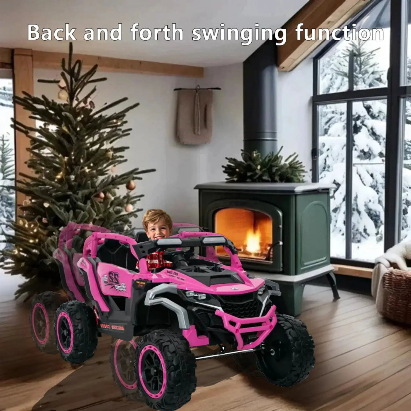 Ride On Kids Electric Truck With Remote Control, Front & Rear Suspension by HouseOfZazla