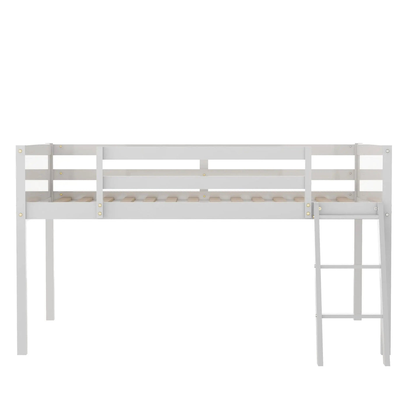 Low Loft Bed With Adjustable Ladder by HouseOfZazla