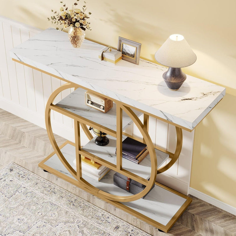 Console Table With 4 Tier Design For Living Hallway by HouseOfZazla