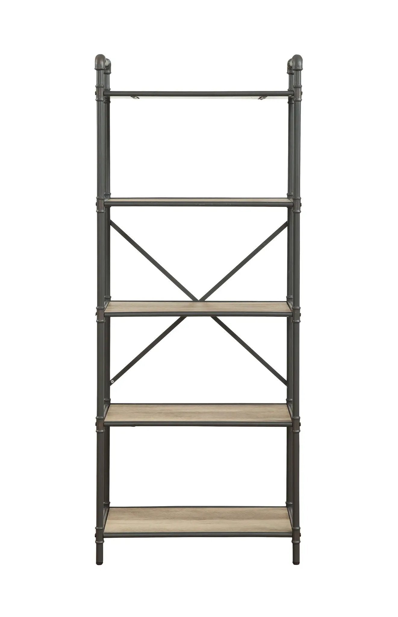 Itzel Bookshelf - Antique Oak / Sandy Gray by HouseOfZazla