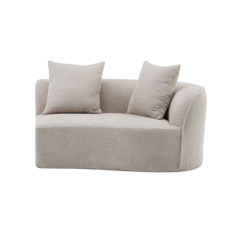 Elegant Curved Sectional Sofa With Full Foam Comfort by HouseOfZazla