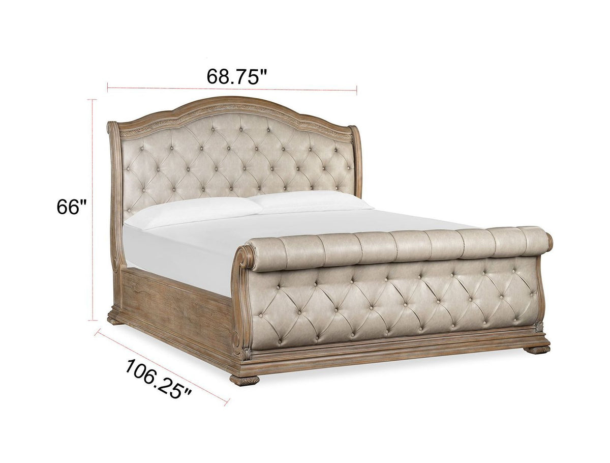 Marisol - Upholstered Sleigh Bed, photo 4 of 7