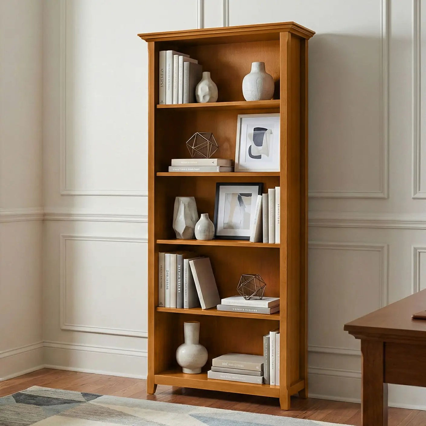 Amherst - 5 Shelf Bookcase, Handcrafted by HouseOfZazla