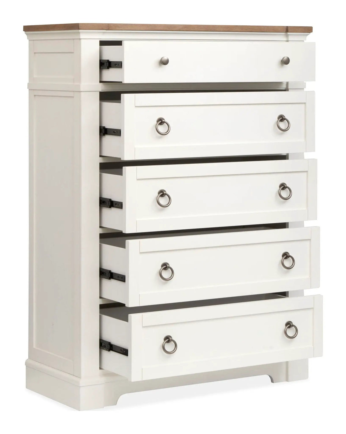 Kingston - Drawer Chest - Whisper White And Cerused Nutmeg, photo 4 of 7