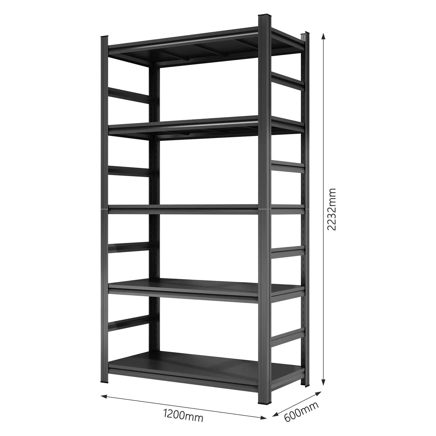 5 Tier Heavy Duty Shelving Unit Adjustable Shelving Units by HouseOfZazla