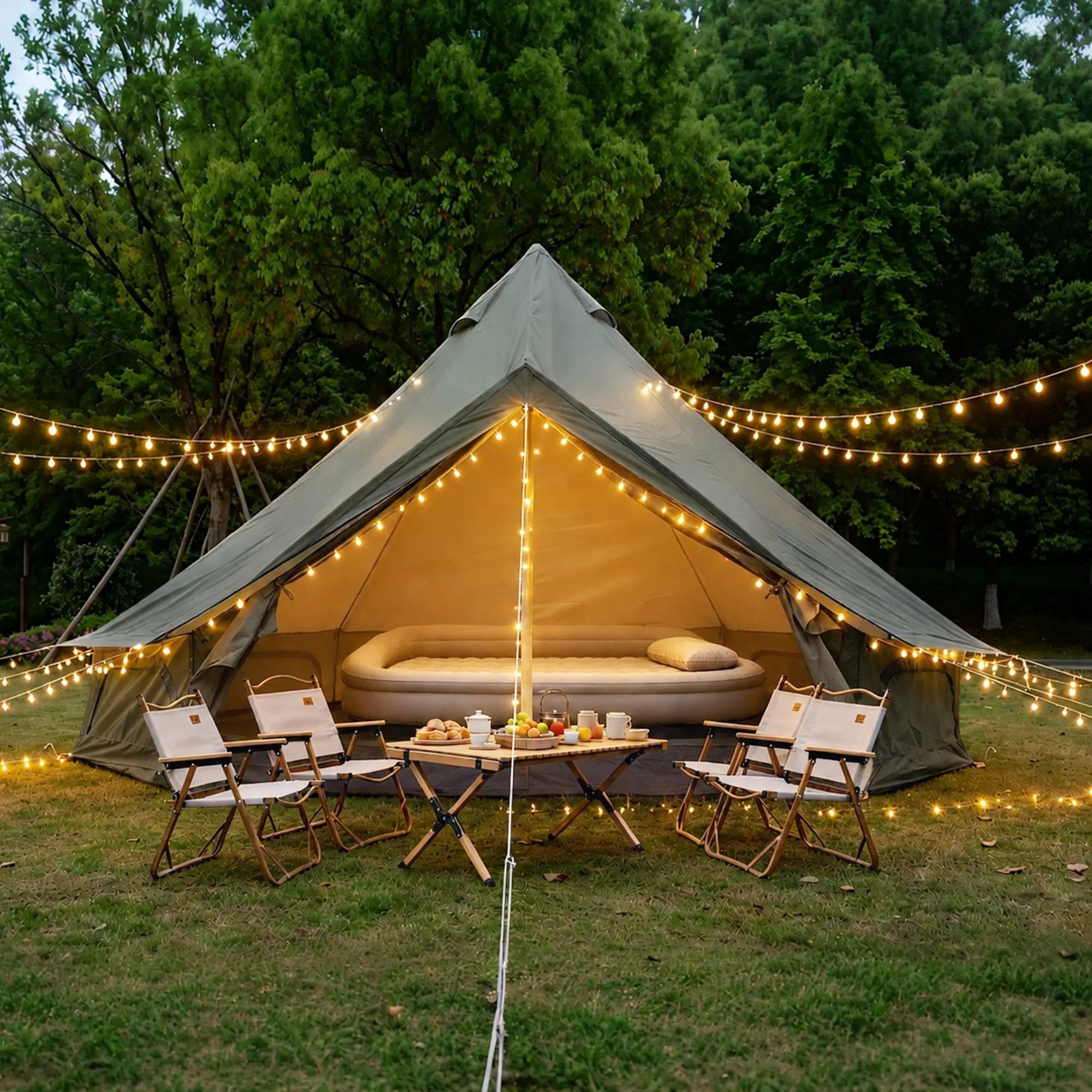 Oxford Bell Tent for Family Camping by HouseOfZazla