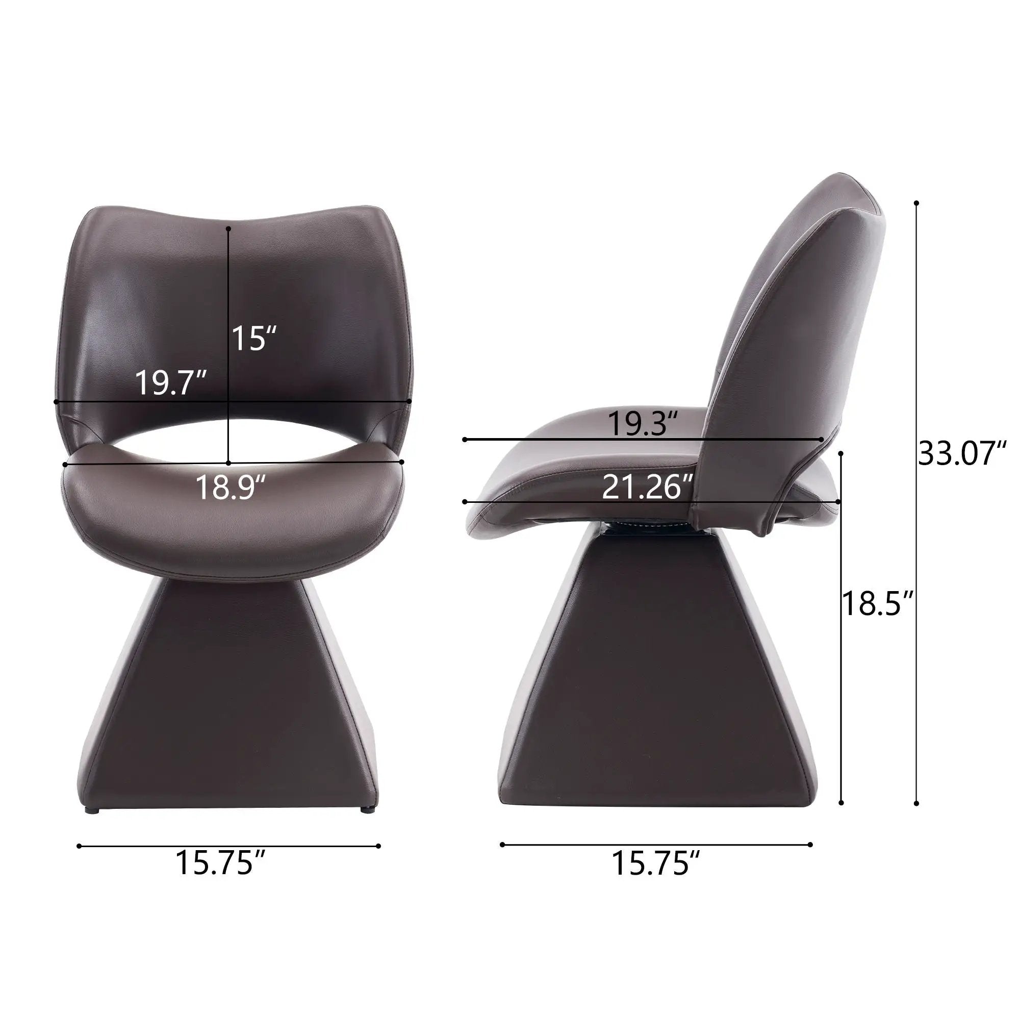 Modern Swivel Dining Chair With High Back by Unique Piece Furniture