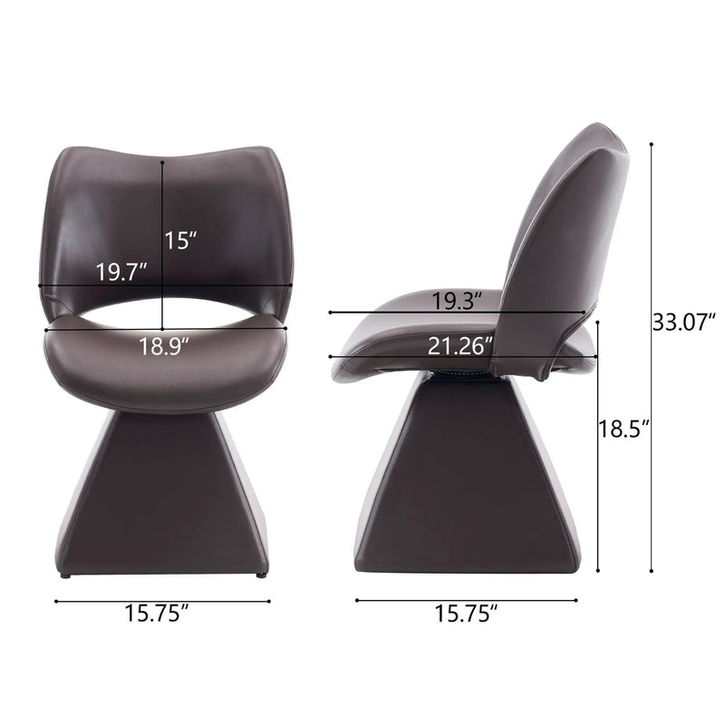 Modern Swivel Dining Chair With High Back by Unique Piece Furniture