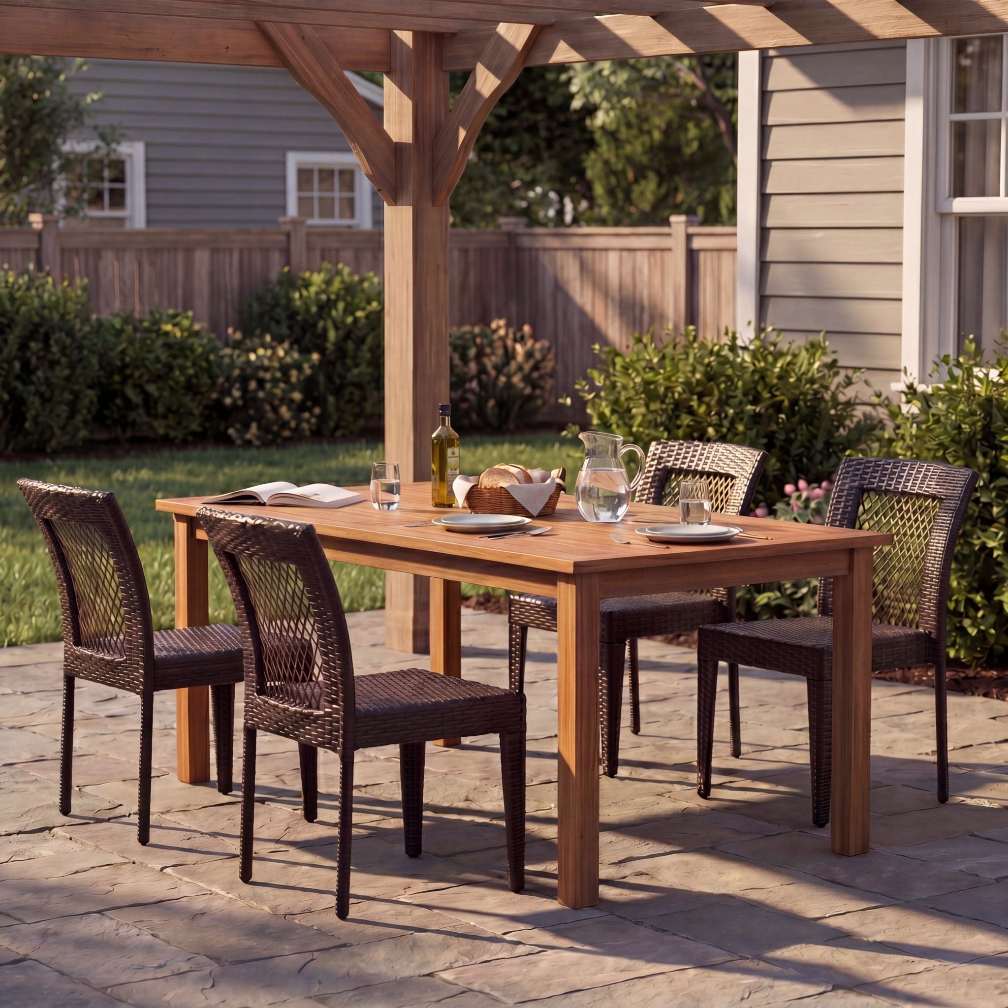 Outdoor Dining Stackable Chairs by HouseOfZazla