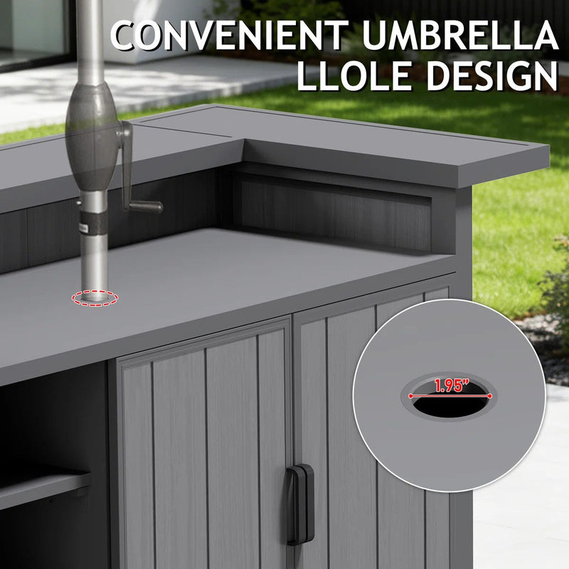 Outdoor Aluminum Grill Cart With Storage, photo 6 of 9