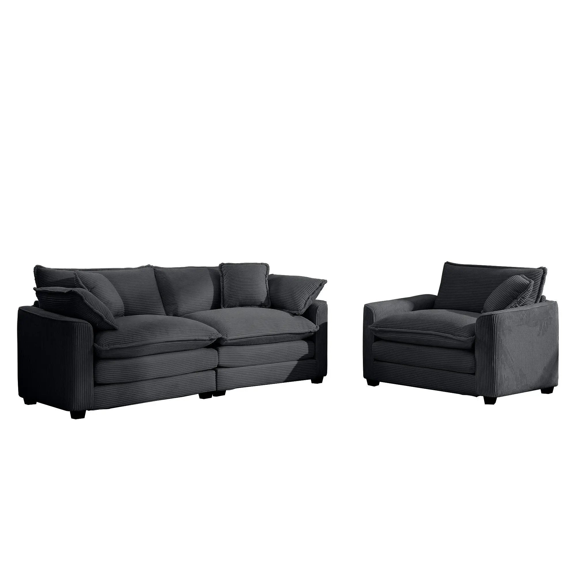 Elegant Oversized Sectional Sofa Set With Deep Seats And Flexible Layout by Unique Piece Furniture