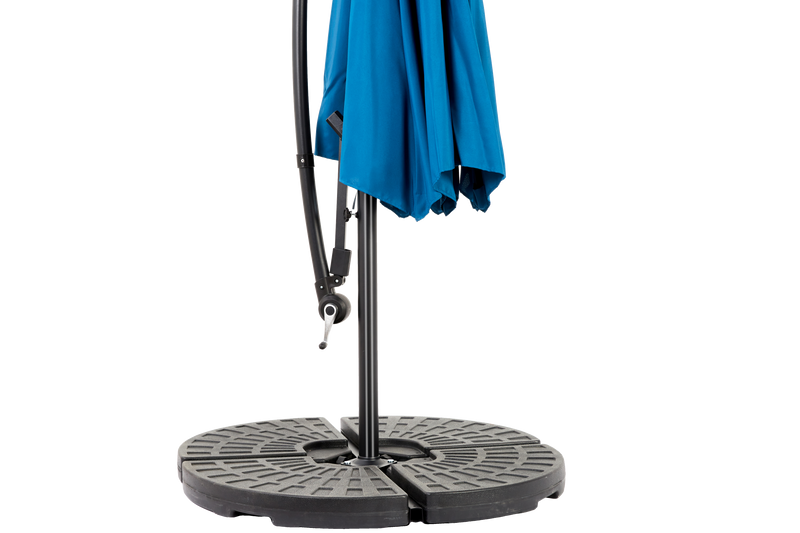 10ft Offset Hanging Market Patio Umbrella with Easy Tilt Adjustment by HouseOfZazla