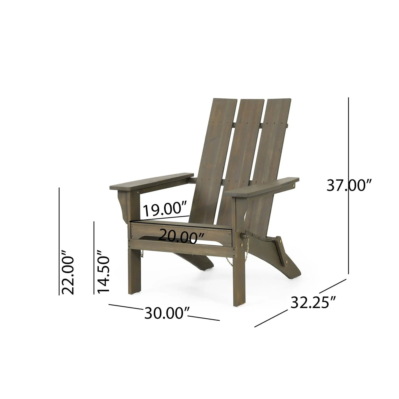 Aurascape Outdoor Comfort Foldable Adirondack Chair by HouseOfZazla