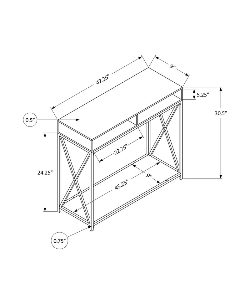 Accent Console Table For Entryway, Contemporary Design by HouseOfZazla