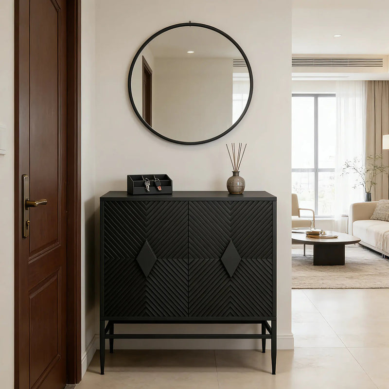 Modern 2 Door Wooden Storage Cabinet Accent Cabinet by HouseOfZazla