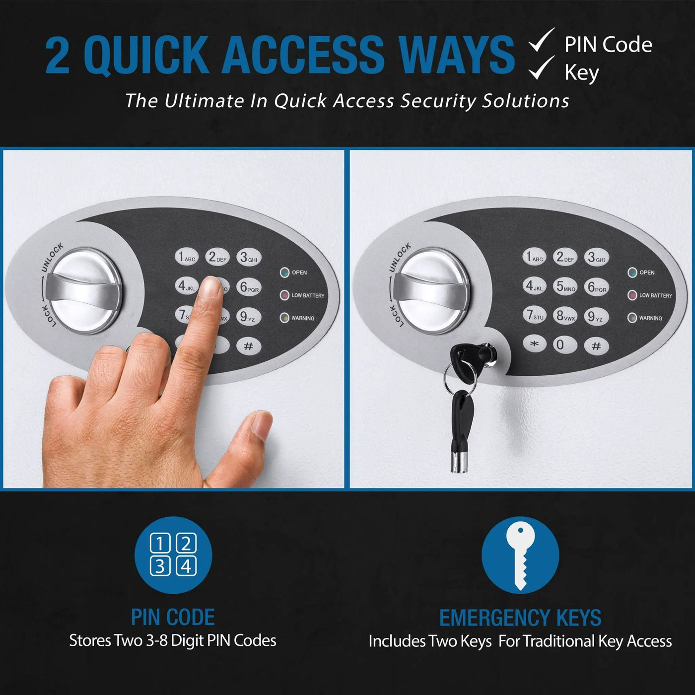 Key Cabinet Digital Keypad Wall Safe by HouseOfZazla