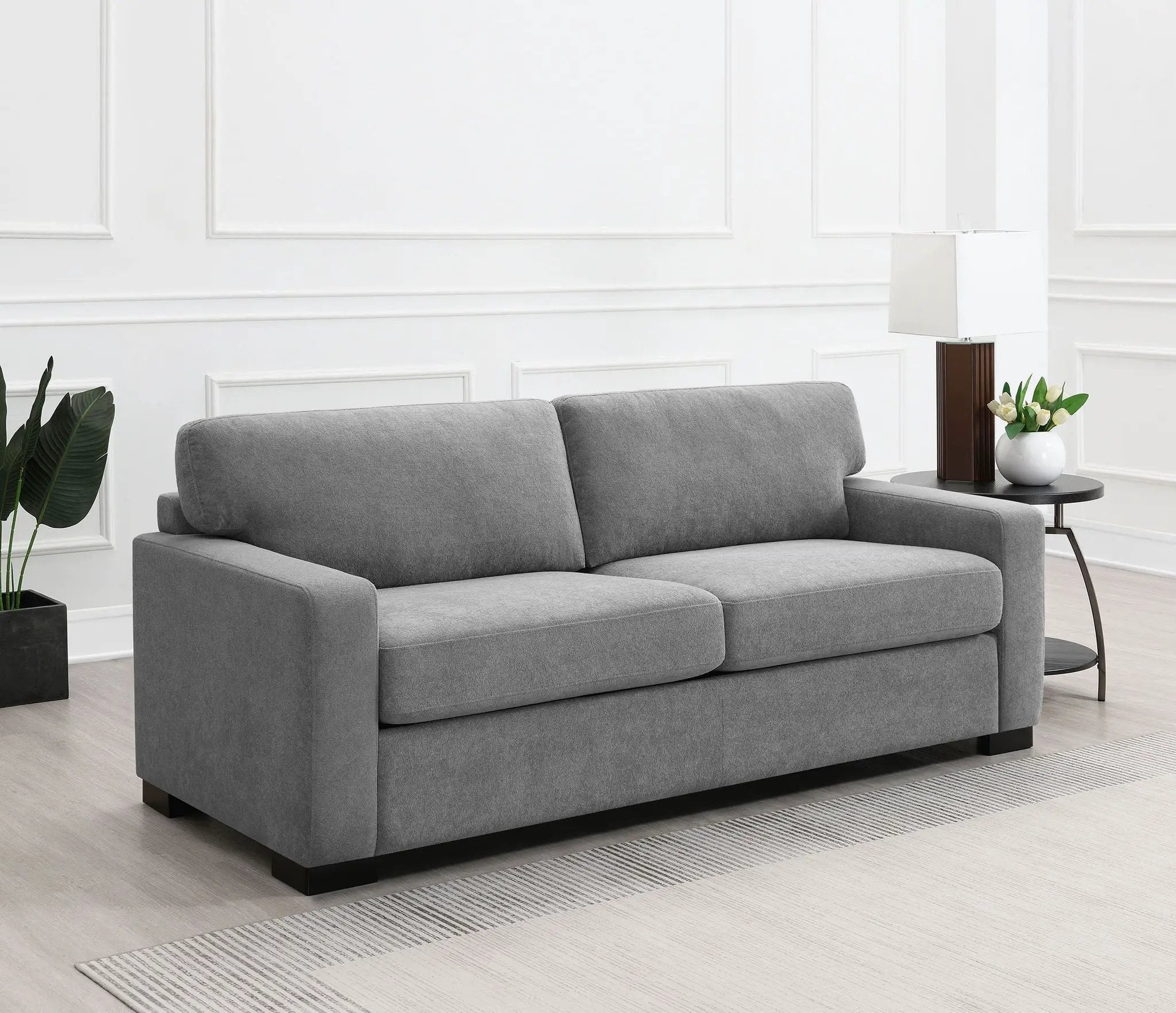 Simpson Upholstered Sofa Sleeper with Queen Mattress Grey by Unique Piece Furniture