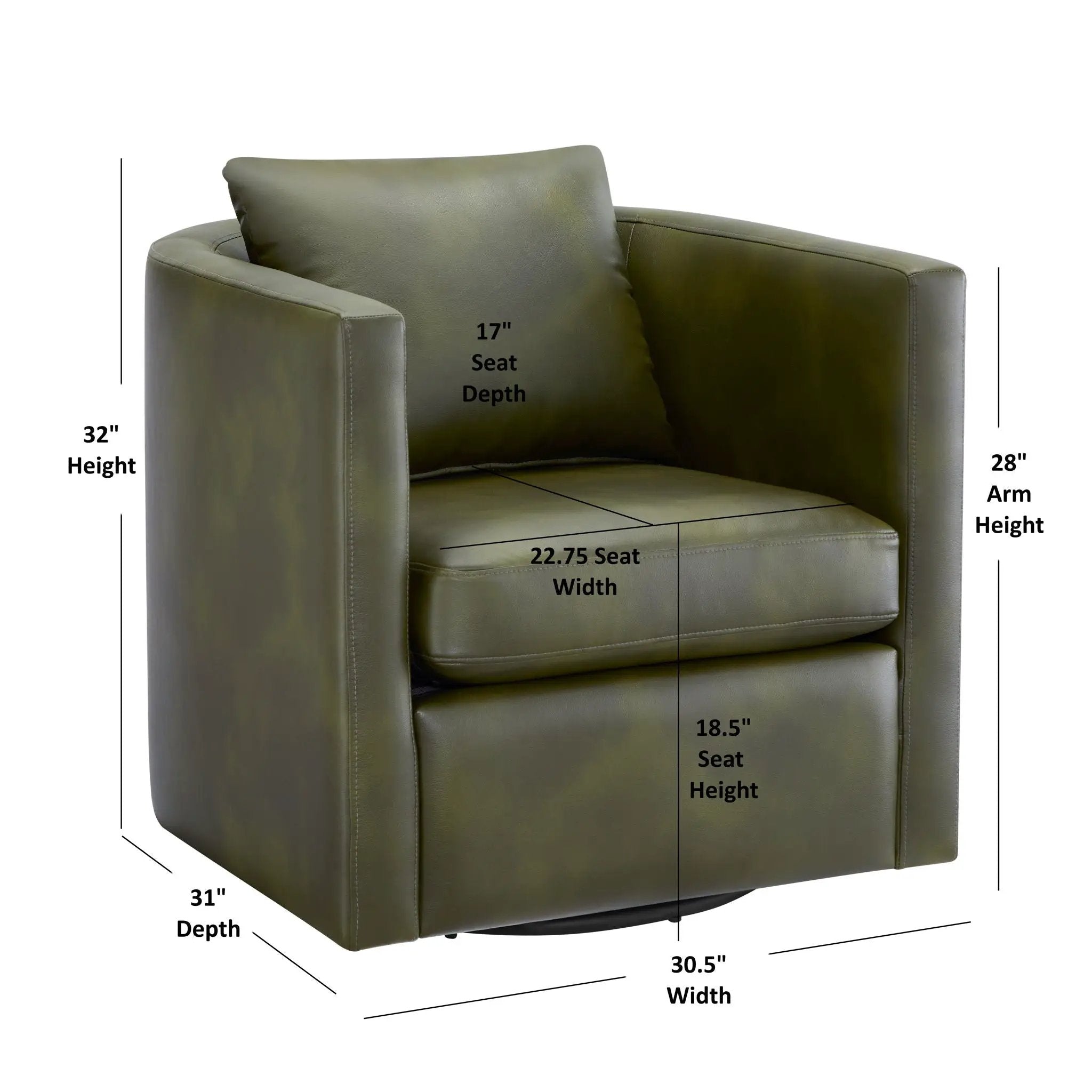Sutton - Swivel Barrel Chair by HouseOfZazla