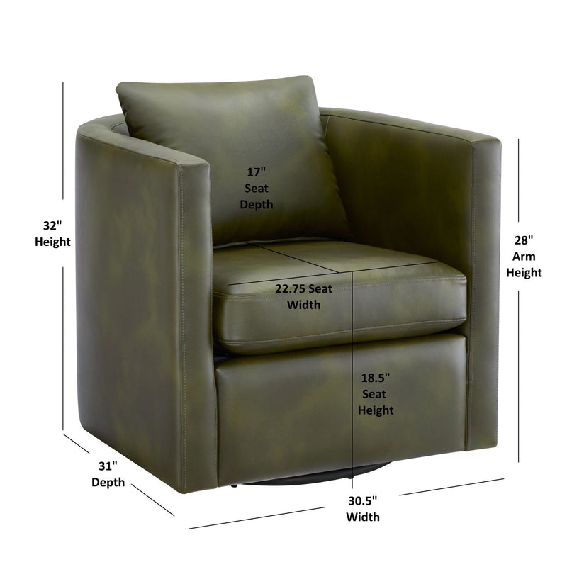 Sutton - Swivel Barrel Chair by HouseOfZazla