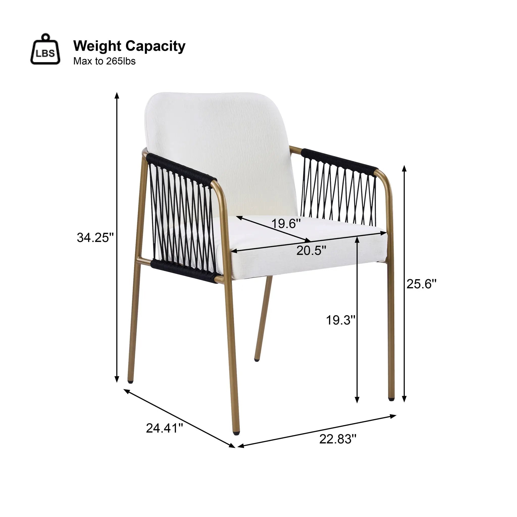 Modern Glam Upholstered Dining Chairs (Set of 2) by HouseOfZazla