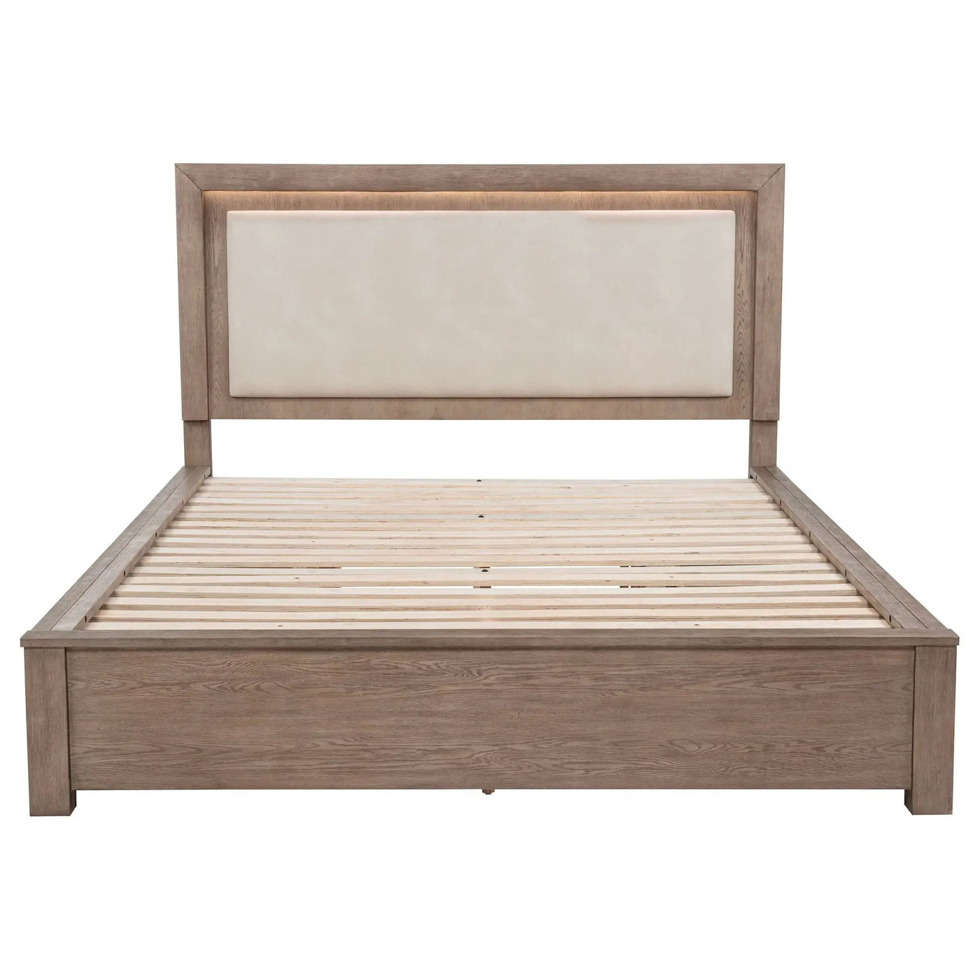 Gibbons - LED Storage Bed With Upholstered Headboard by HouseOfZazla