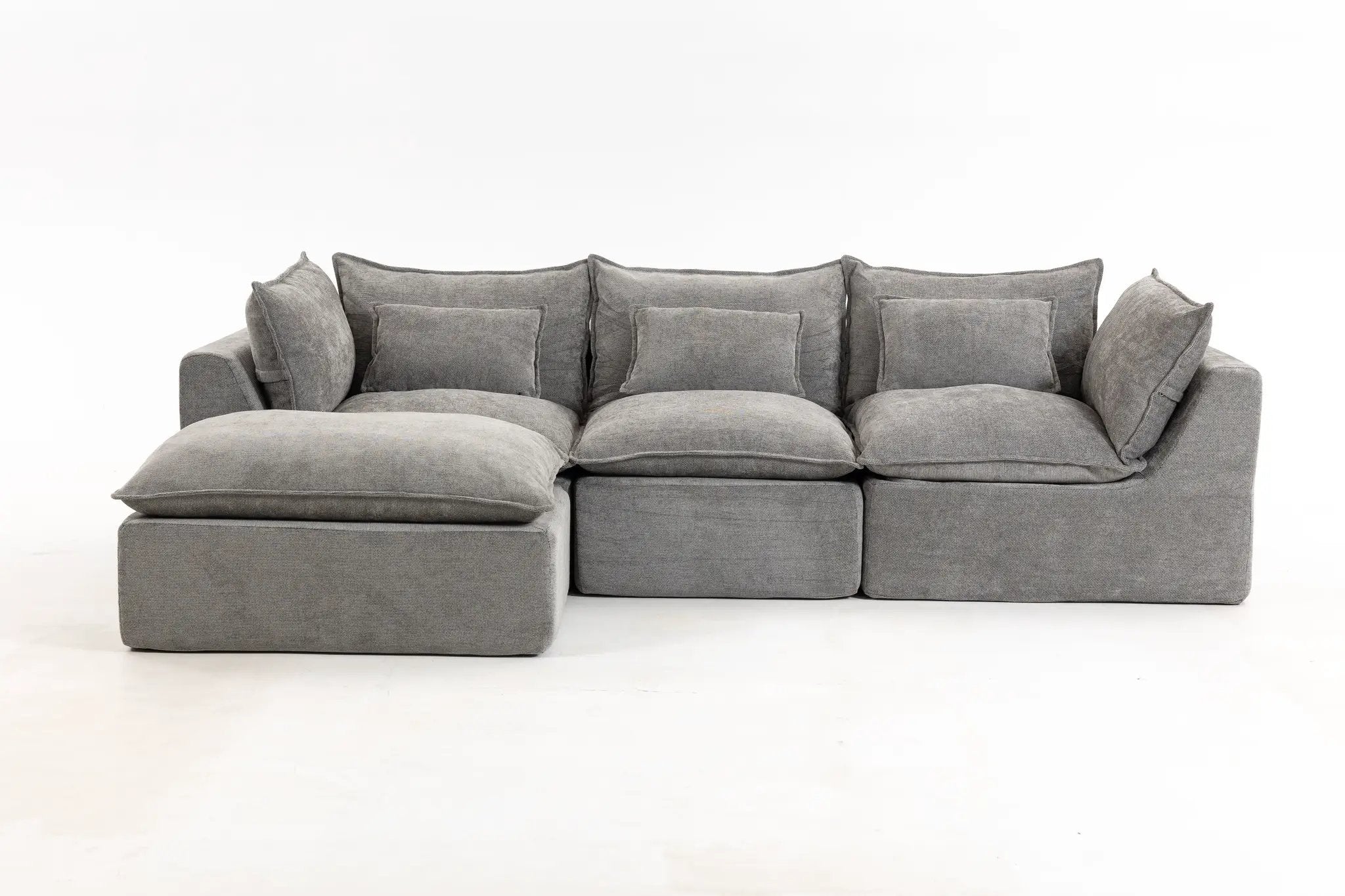 102.3" Width Cloud Couch Oversized Modular Sectional Sofa by HouseOfZazla