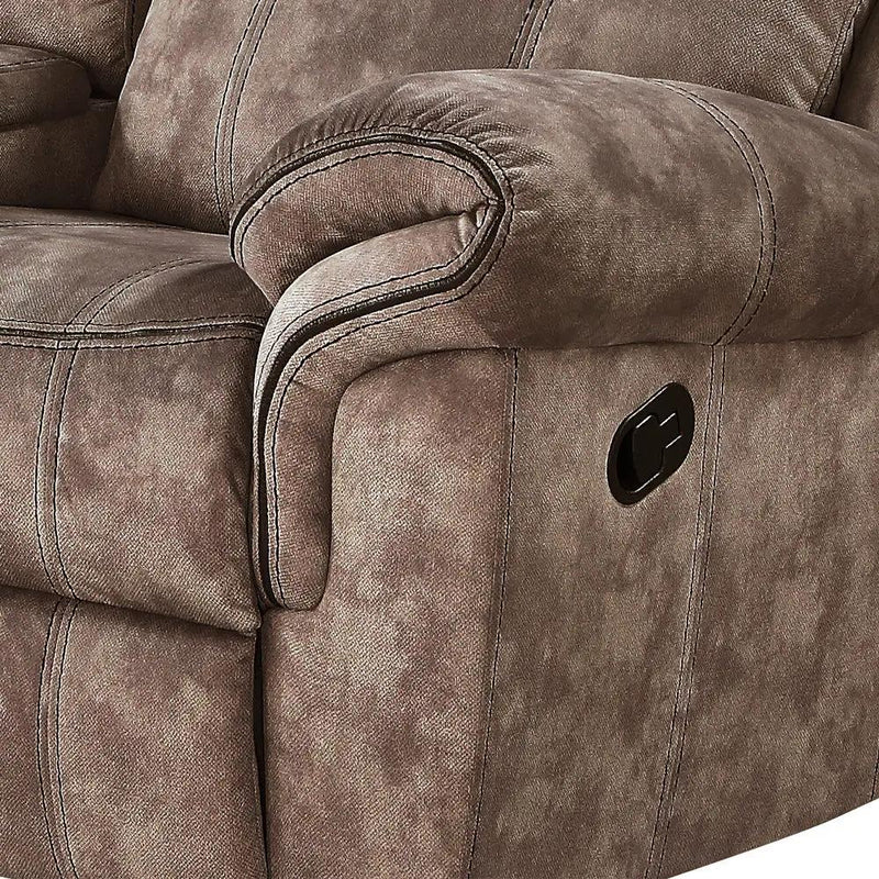 Zubaida - Loveseat w/USB Dock & Console (Glider & Motion) by Unique Piece Furniture