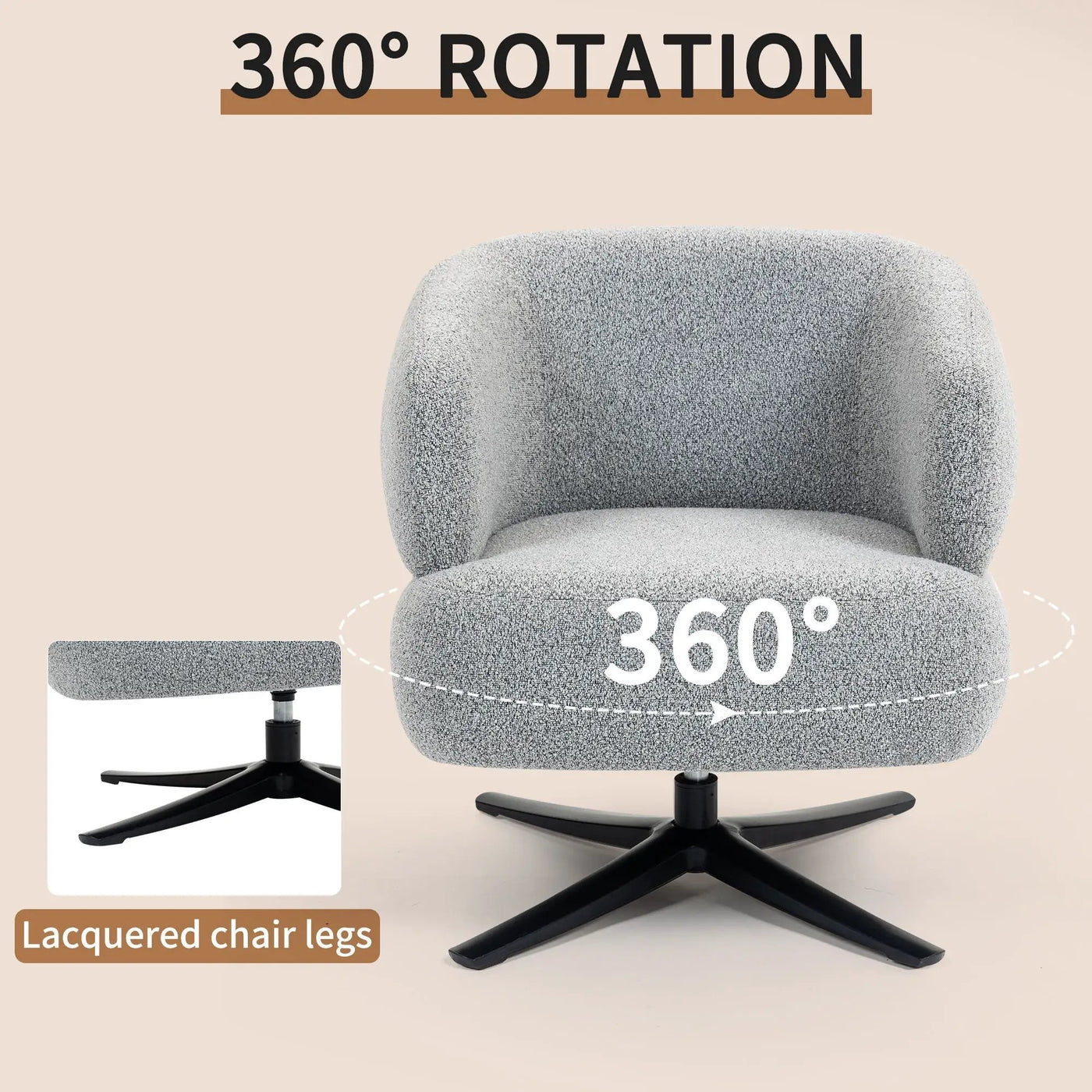 Cuddle Style Leisure Swivel Sofa Chair by HouseOfZazla