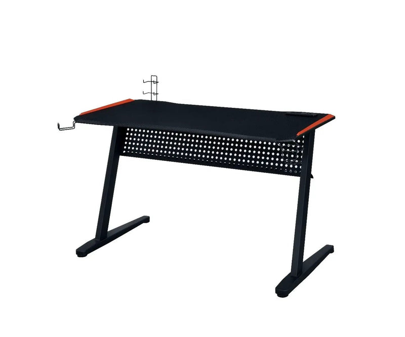 Dragi - Gaming Desk With USB - Black & Red by Unique Piece Furniture