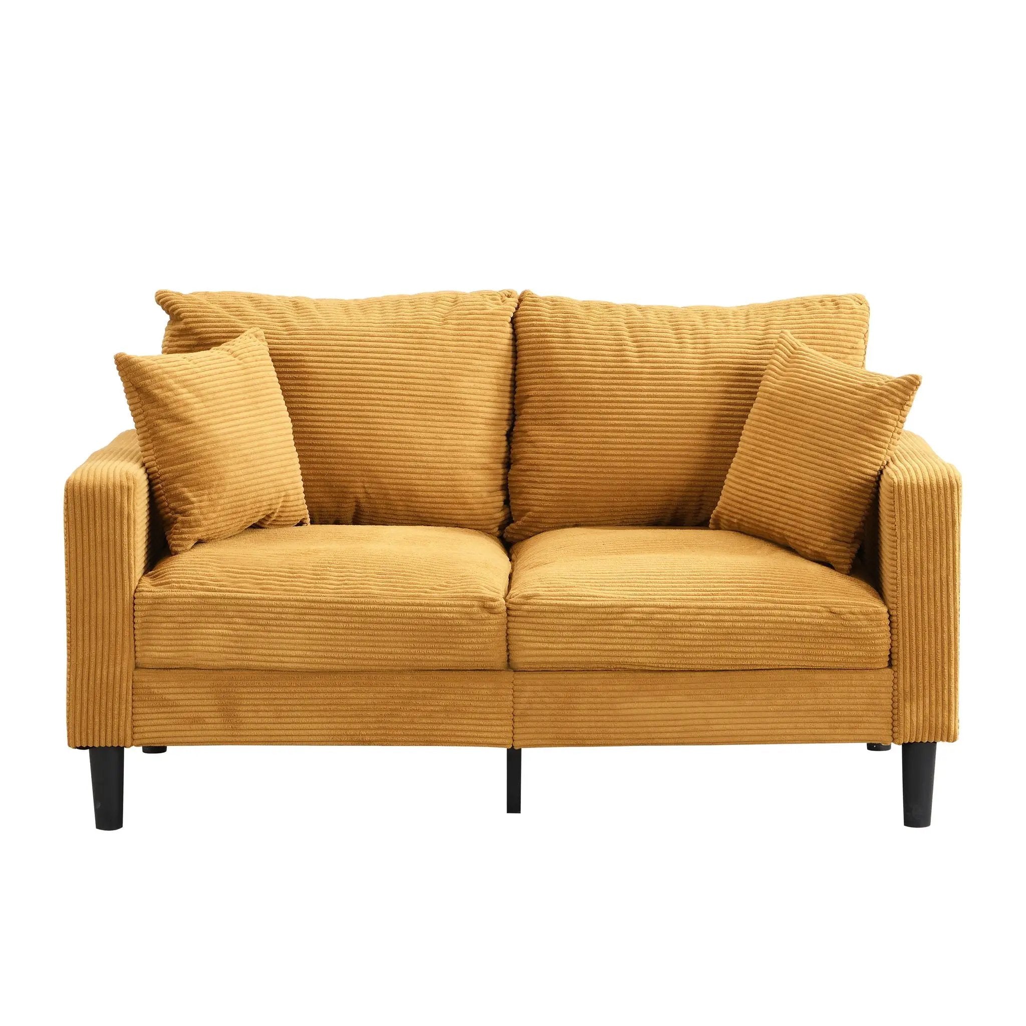 Modern Upholstered Loveseat Sofa, High Resilience by HouseOfZazla