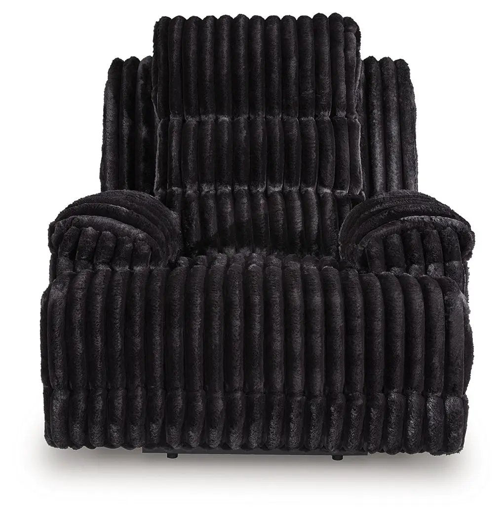Rhine Falls - Zero Wall Power Recliner - Onyx by Unique Piece Furniture
