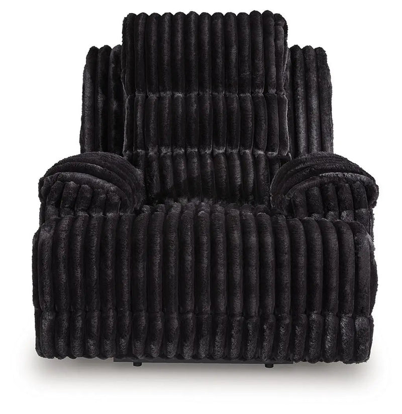 Rhine Falls - Zero Wall Power Recliner - Onyx by Unique Piece Furniture