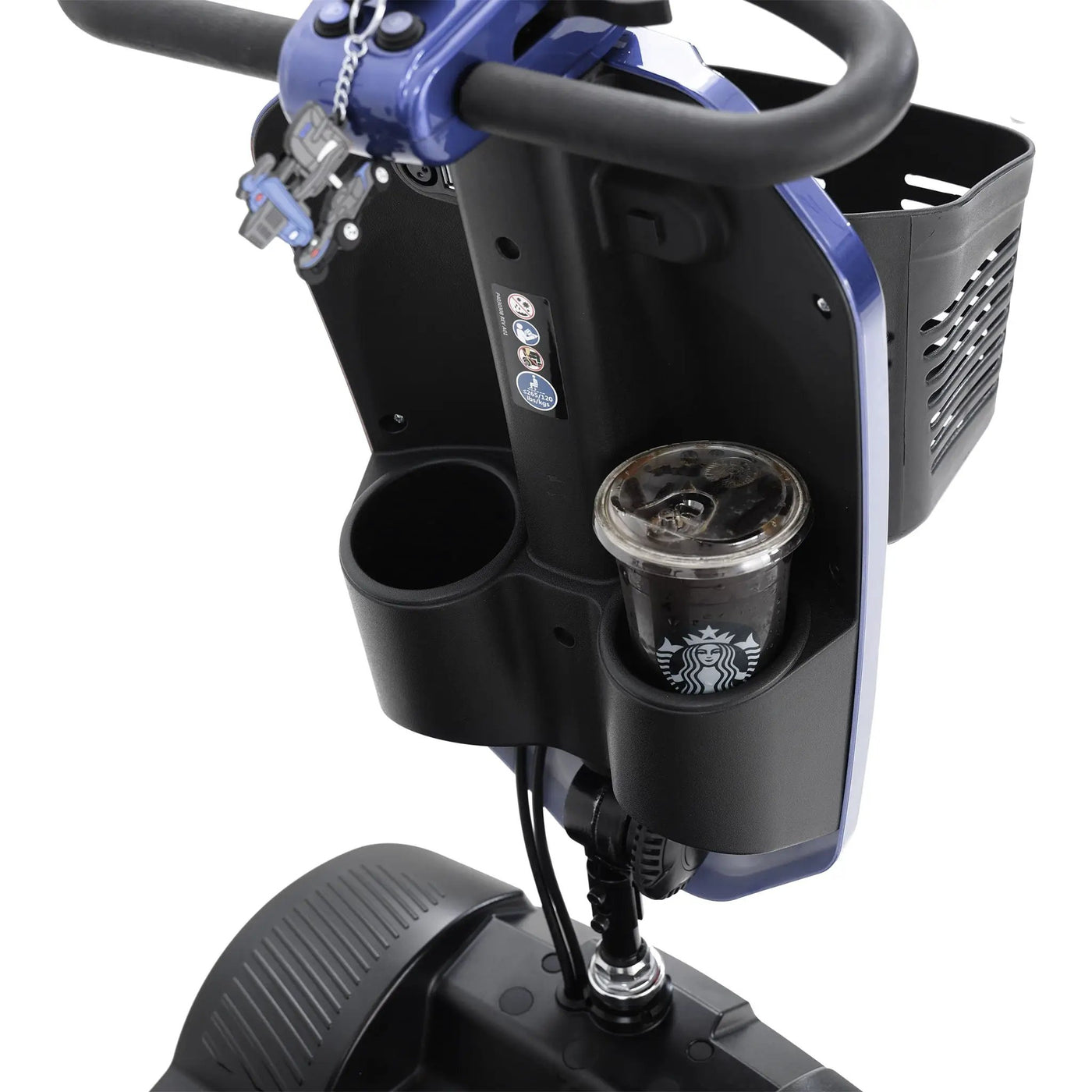Max Plus - 4 Wheels Outdoor Compact Mobility Scooter With 2 Pieces X 20Ah Lead Acid Battery, 16 Miles, Cup Holders & USB Charger Port by HouseOfZazla