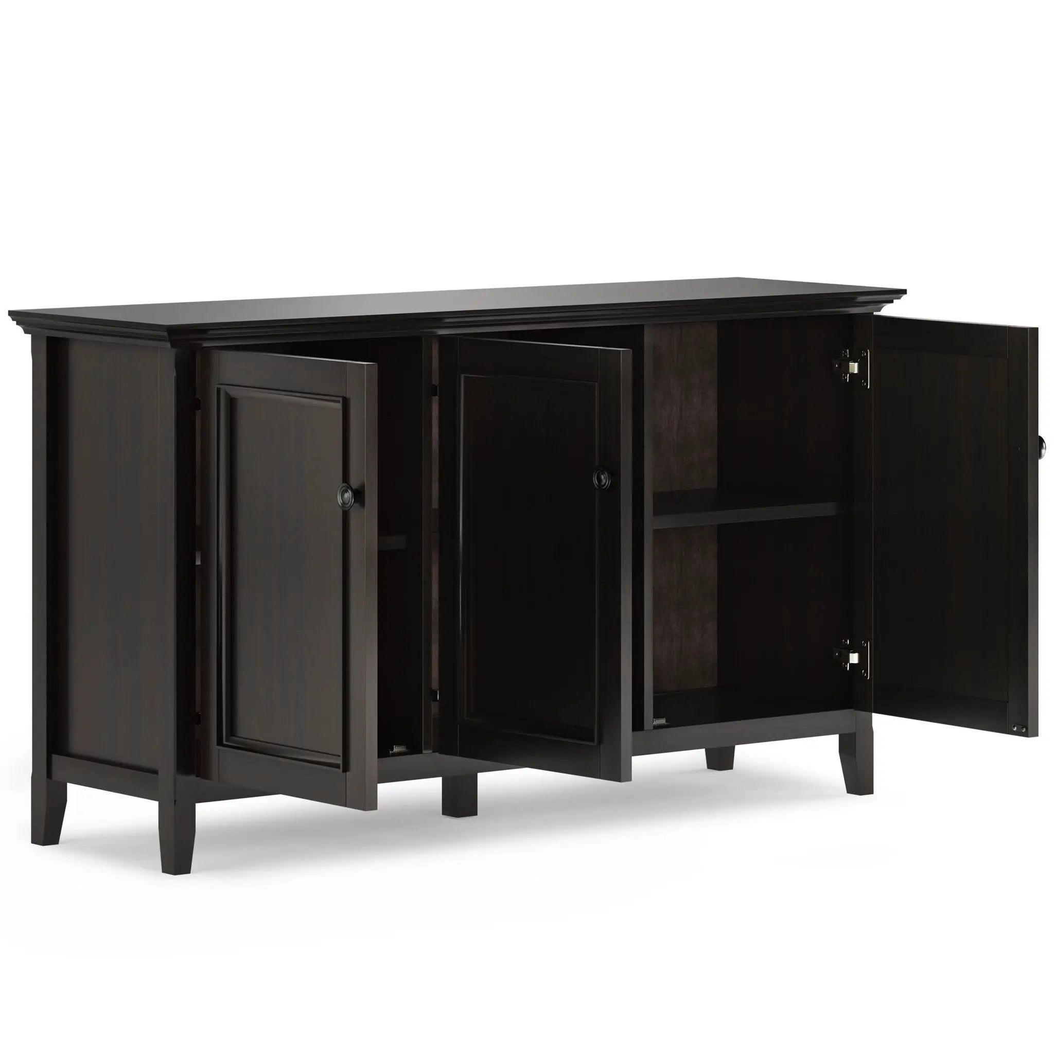 Amherst - Wide 3 Door Storage Cabinet - Hickory Brown by Unique Piece Furniture