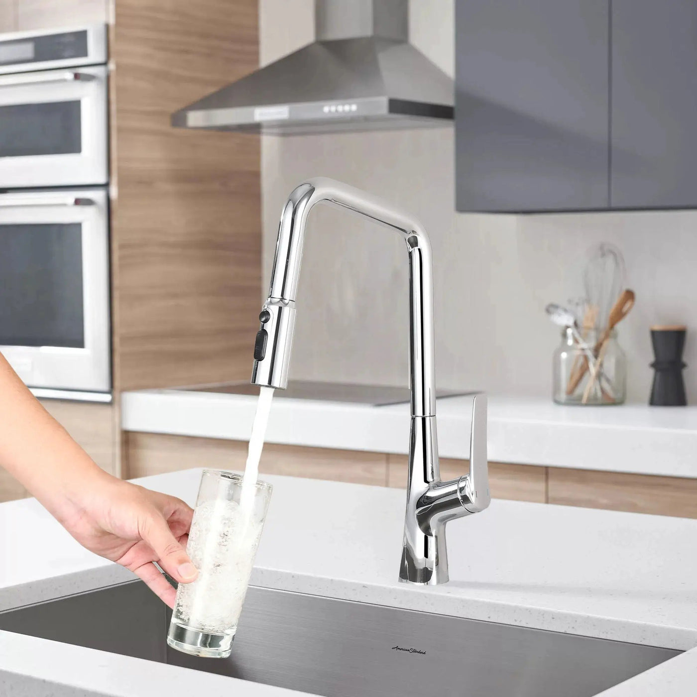 Professional Kitchen Faucet With 3 Function 360 Sprayer And 1 Touch Switching by HouseOfZazla