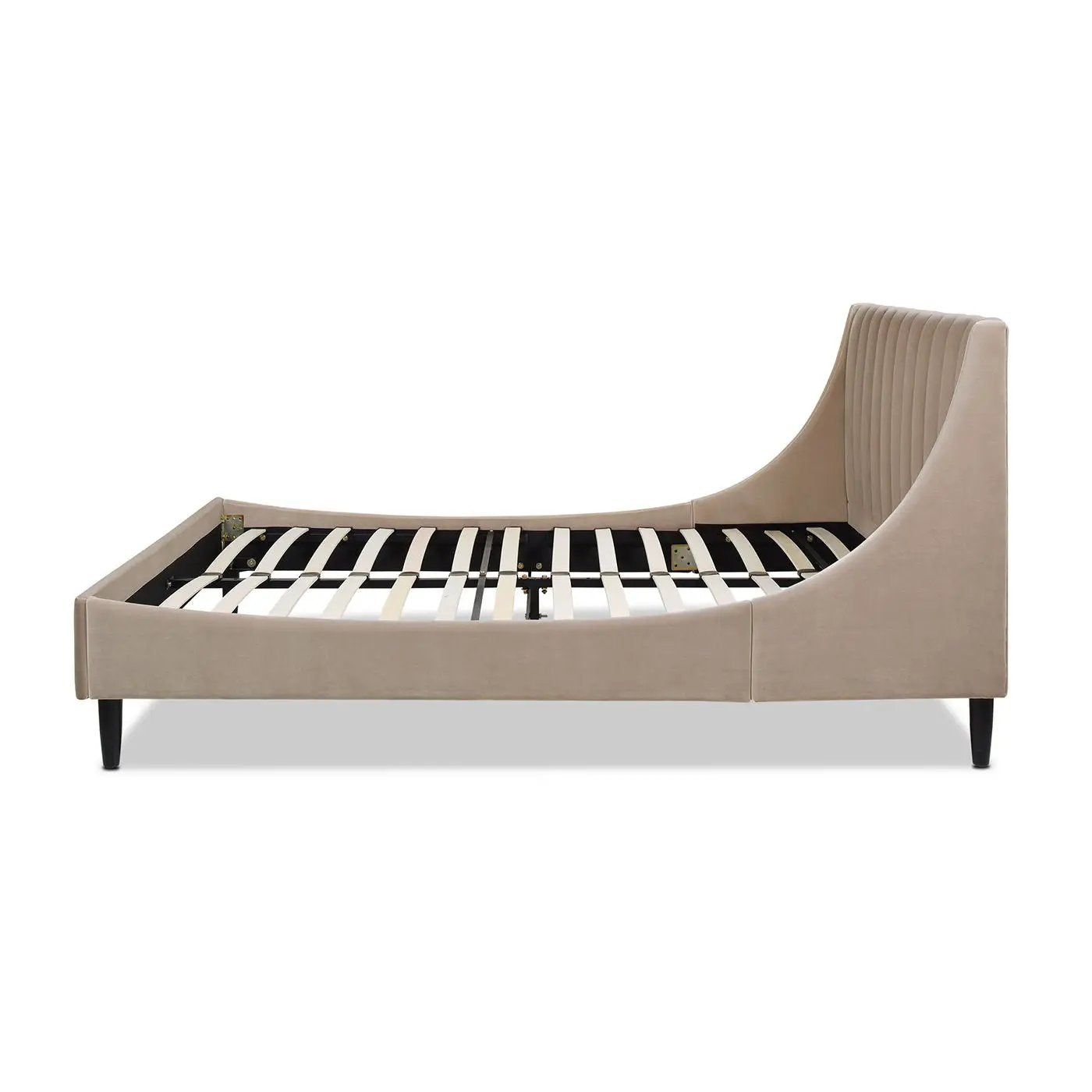 Aspen - Vertical Tufted Modern Headboard Platform Bed Set by HouseOfZazla