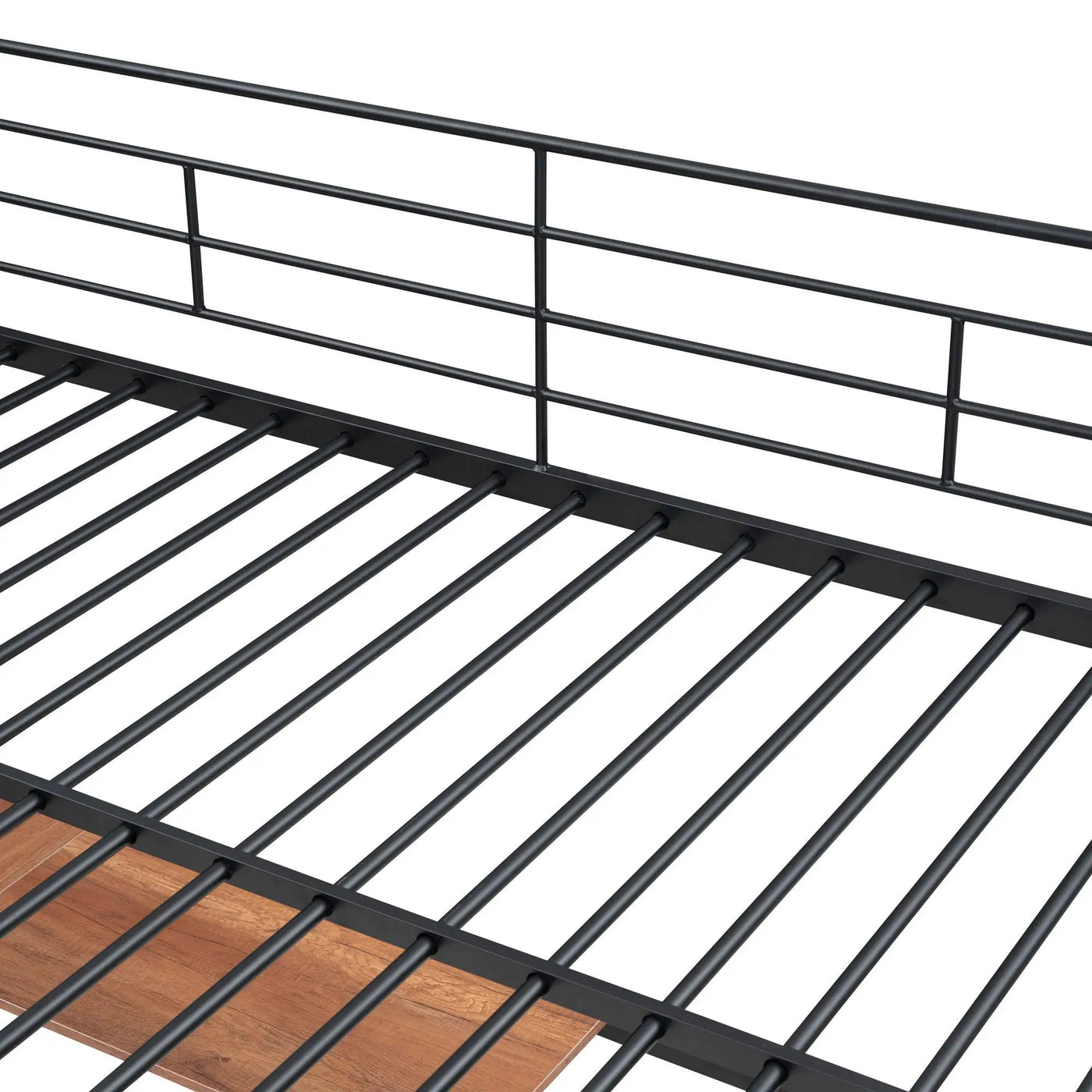 Loft Bed With Desk And Grid, Stylish Frame With Lateral Storage Ladder And Wardrobe by HouseOfZazla