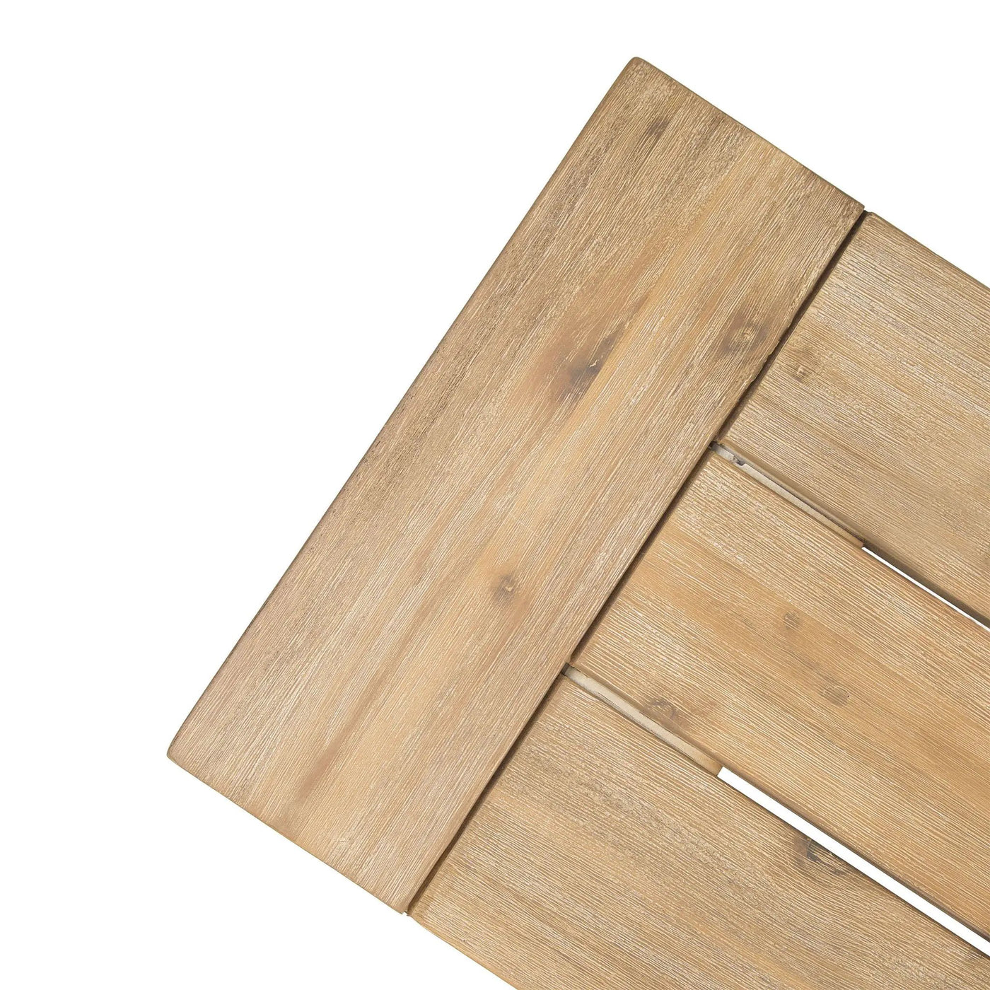 Outdoor Bench With Slat Panel Design And Acacia Wood Frame by HouseOfZazla