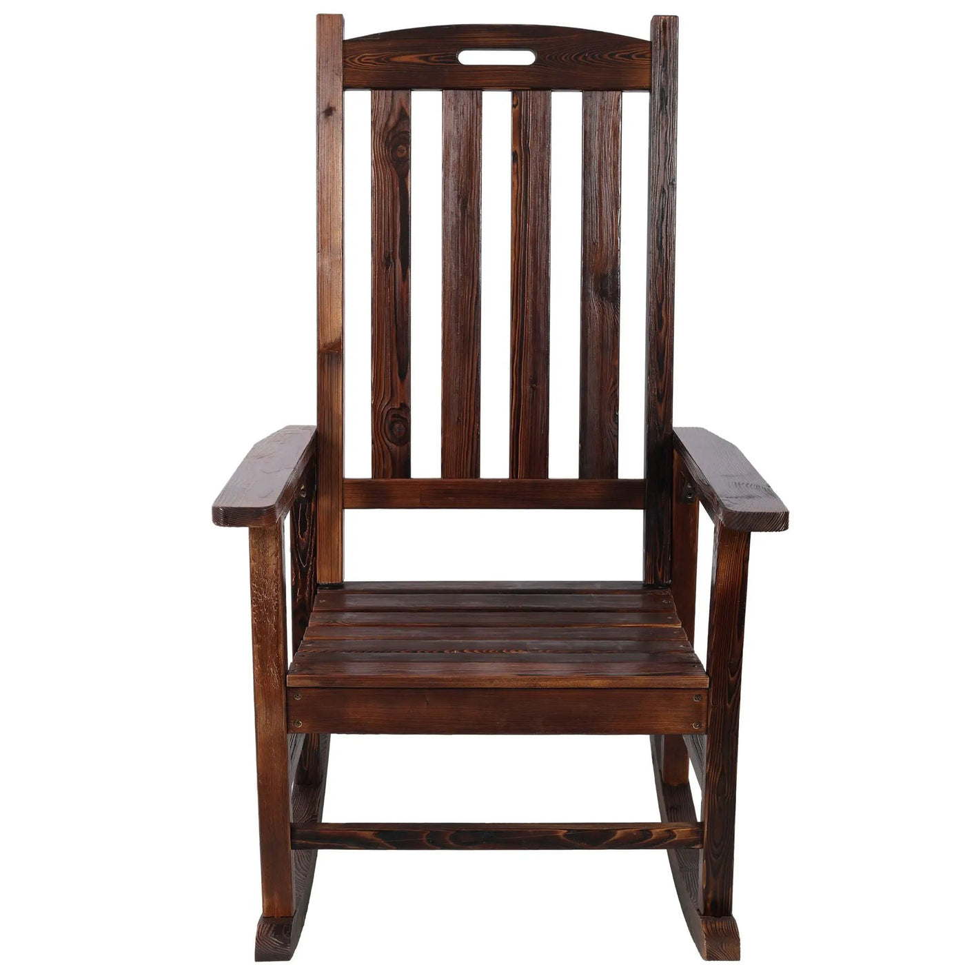 Oversized Porch Rocker Chair With Wide Seat And Tall Backrest by Unique Piece Furniture