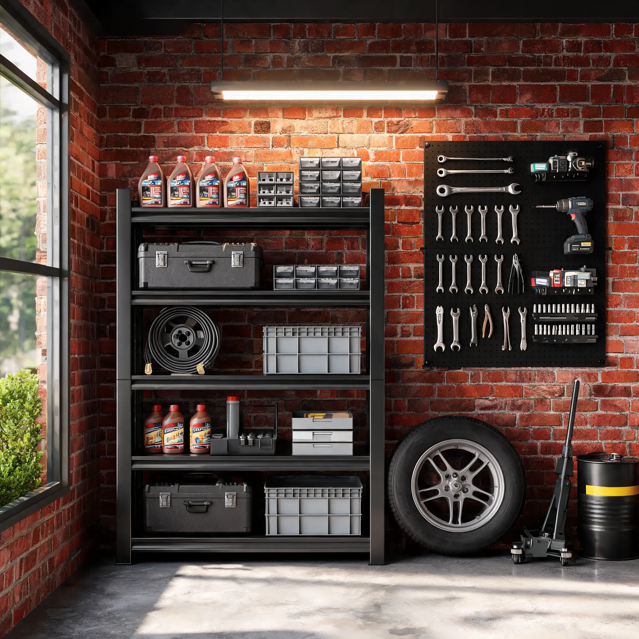 5-Tier Heavy Duty Metal Storage Shelving Unit by HouseOfZazla