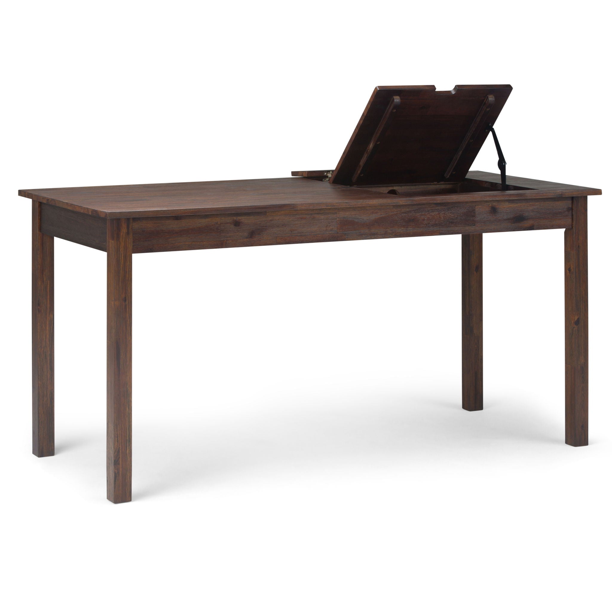 Monroe - Desk - Distressed Charcoal Brown by HouseOfZazla