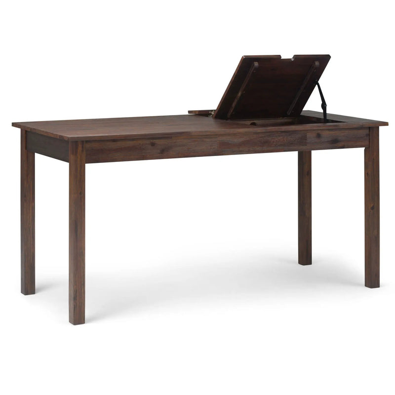Monroe - Desk - Distressed Charcoal Brown by Unique Piece Furniture