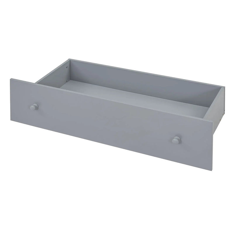 Loft Platform Bed With 7 Drawers And Full Guardrails, Modern L Shaped Space Savin by HouseOfZazla