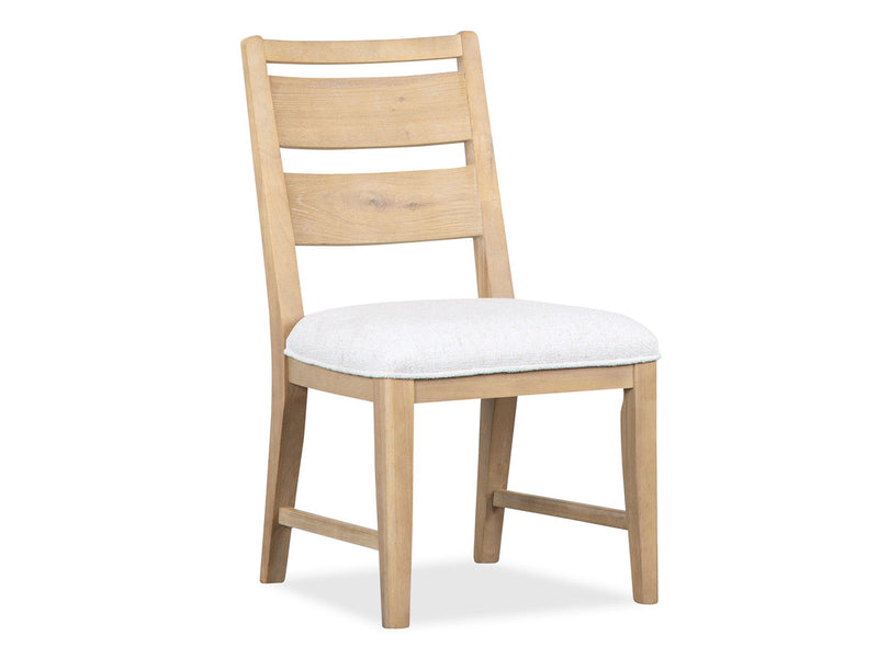 Somerset - Dining Side Chair With Upholstered Seat (Set of 2) - Butternut and Omari Natural, photo 3 of 7