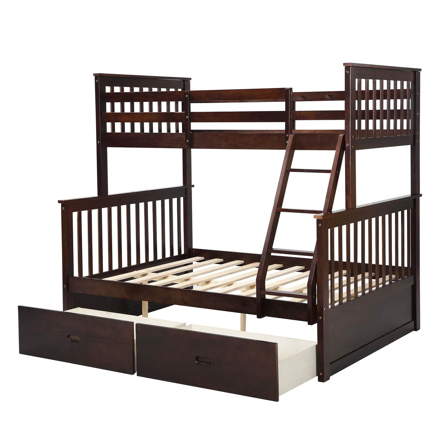 Bunk Bed With Ladder, And Safety Guard Rails by HouseOfZazla