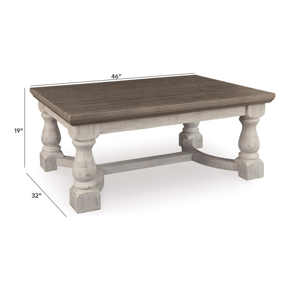Havalance - Rectangular Cocktail Table - Gray / White, photo 3 of 6