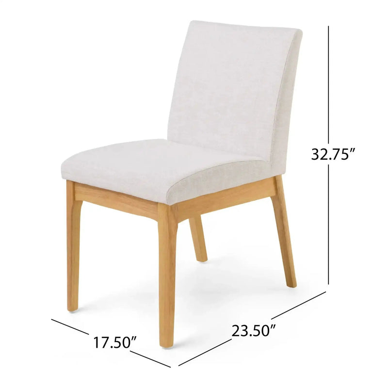Contemporary Dining Chair Set With Upholstered Fabric by HouseOfZazla
