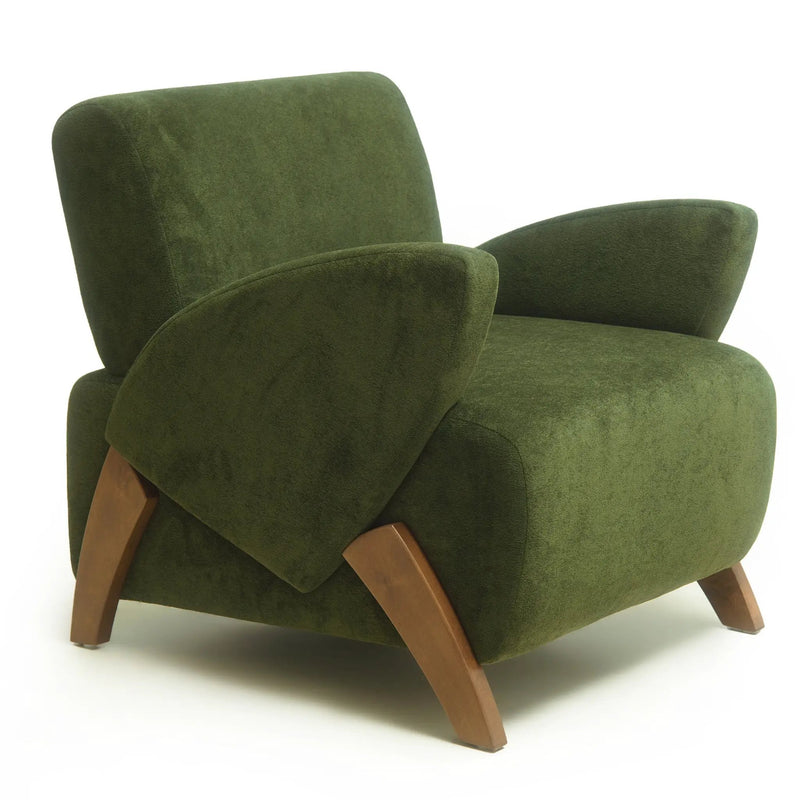 Velvet Fabric Decorative Lounge Chair by HouseOfZazla