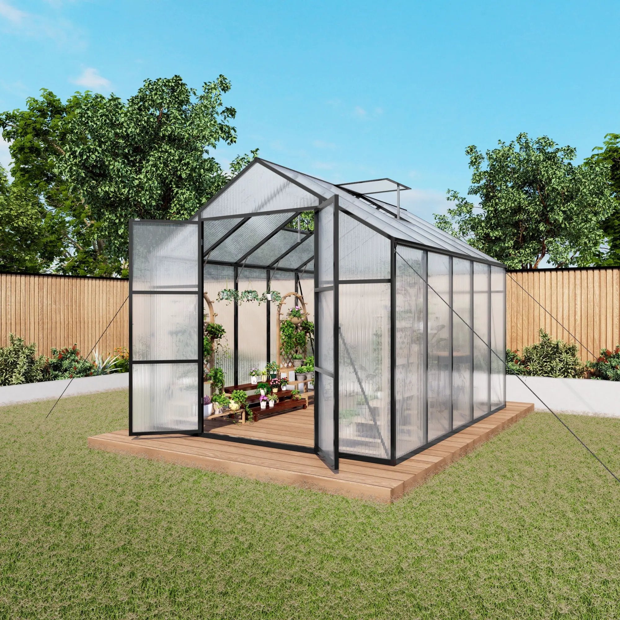 Gain Height Windproof house All Season Outdoor Garden Shelter by HouseOfZazla